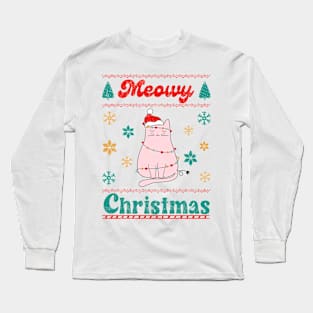 Meowy Christmas Long Sleeve T-Shirt